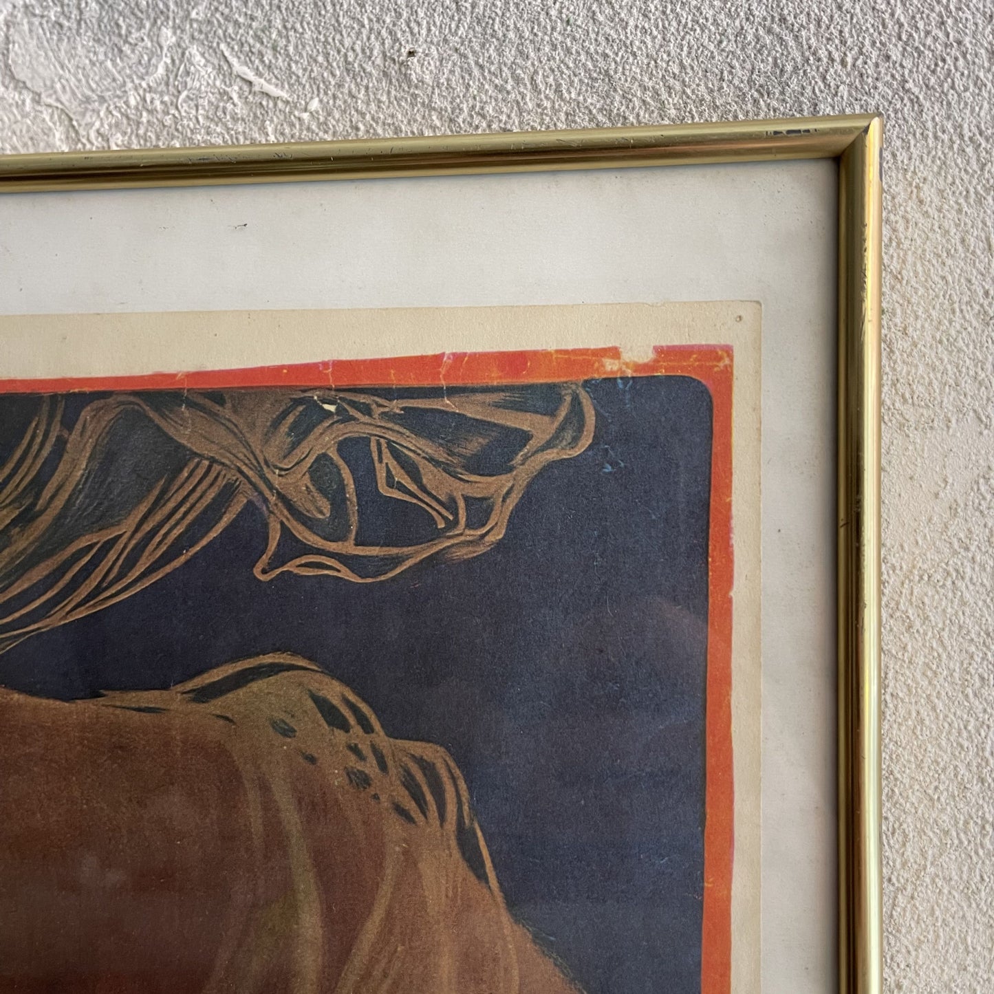 Litografia pubblicitaria Distillerie Italiane del 1970 incorniciata