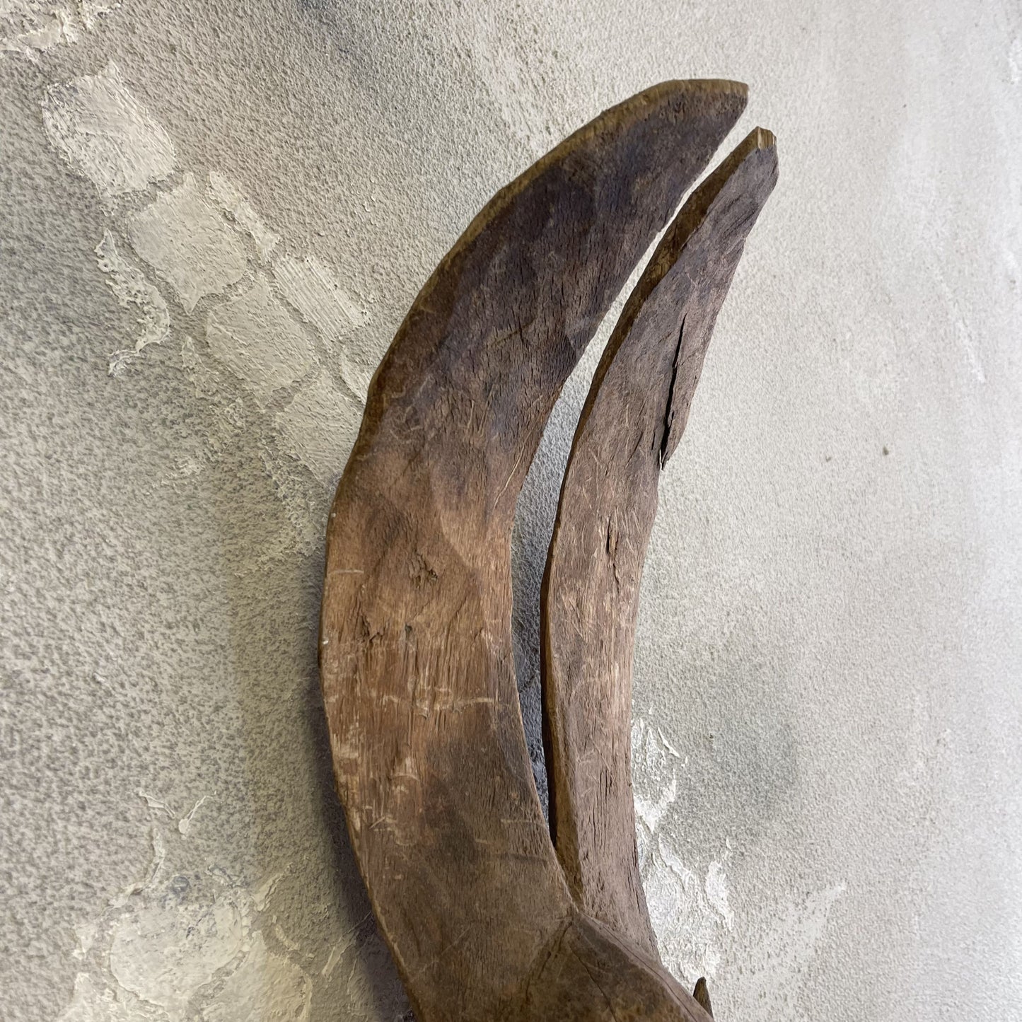 Maschera tribale Dyommo della tribu dei Dogon proveniente dal Mali intagliata a mano su legno XX secolo