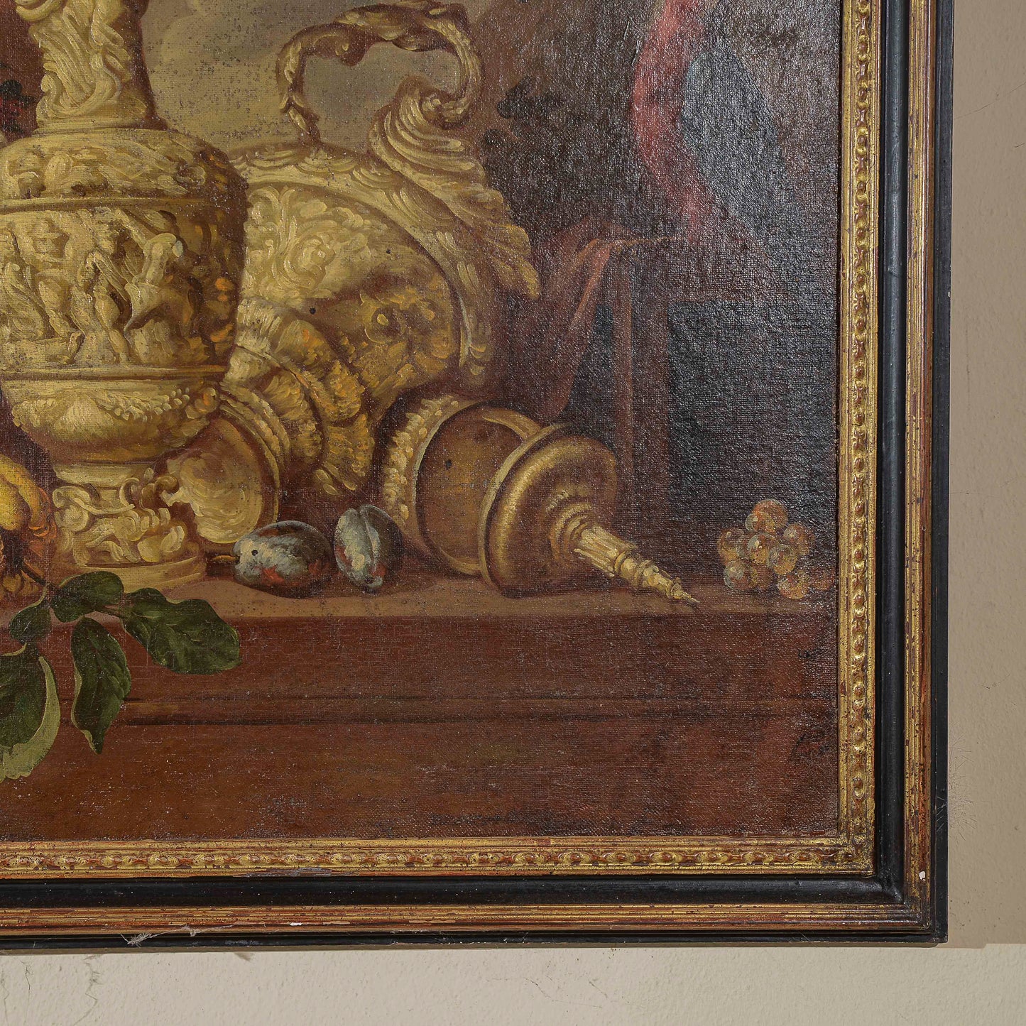 dipinto natura morta olio su tela epoca 900