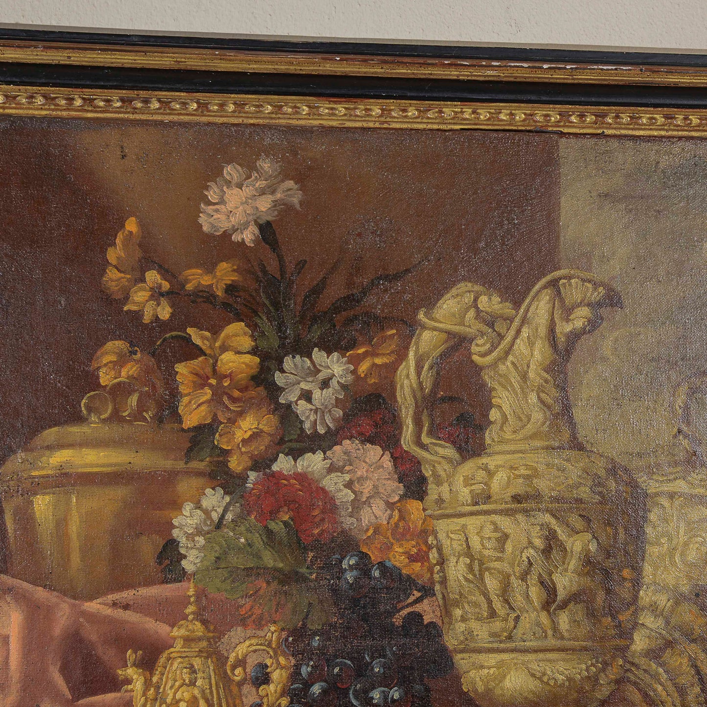 dipinto natura morta olio su tela epoca 900