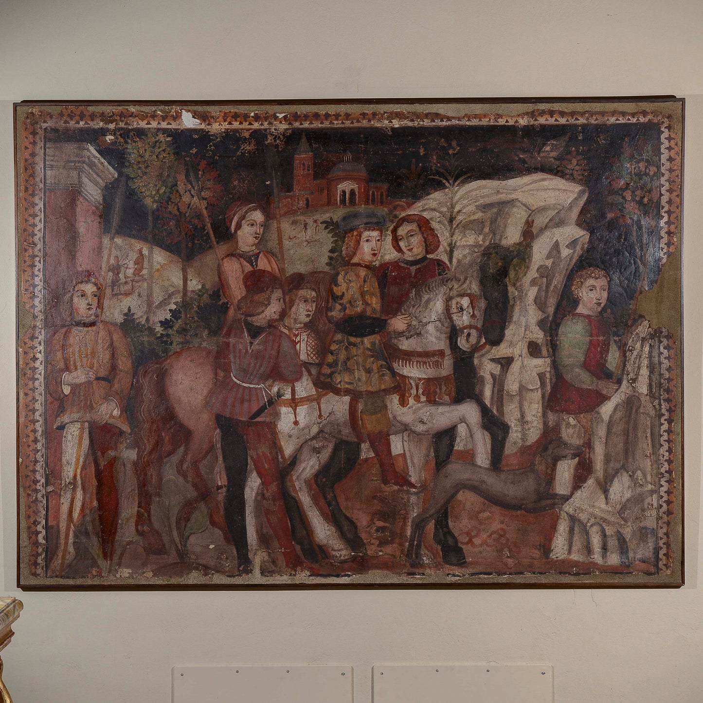 raffigurazione tipo strappo a muro stile antico