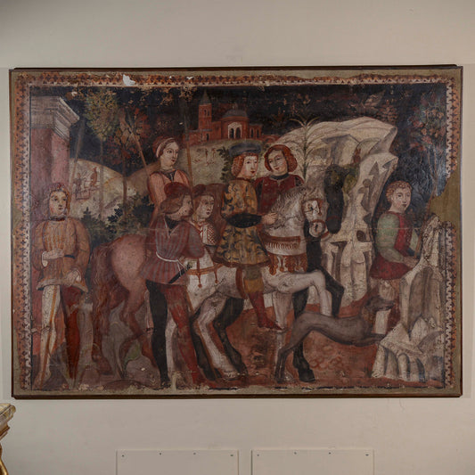 raffigurazione tipo strappo a muro stile antico