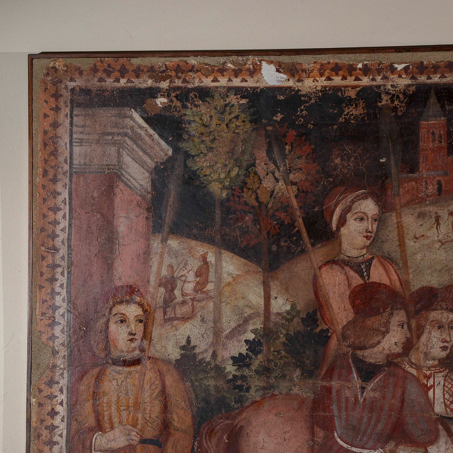 raffigurazione tipo strappo a muro stile antico