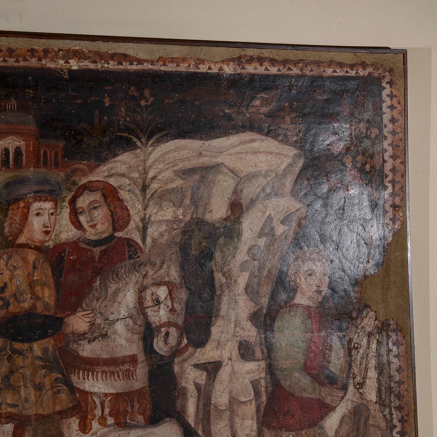 raffigurazione tipo strappo a muro stile antico