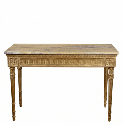 consolle con piano in marmo rifatta