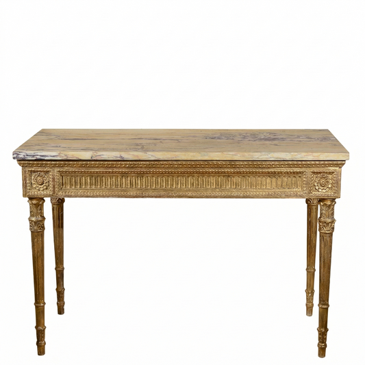 consolle con piano in marmo rifatta