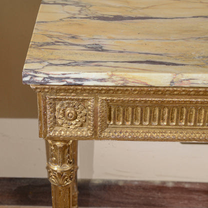 consolle con piano in marmo rifatta