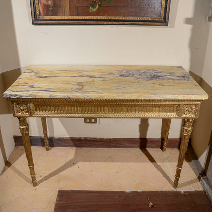 consolle con piano in marmo rifatta