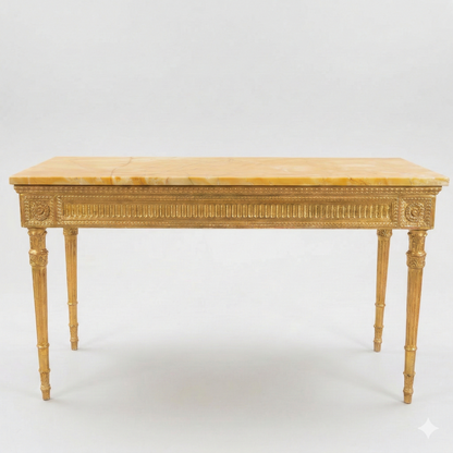consolle con piano in marmo rifatta