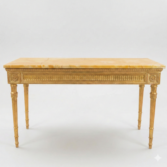 consolle con piano in marmo rifatta
