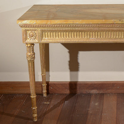 consolle con piano in marmo rifatta