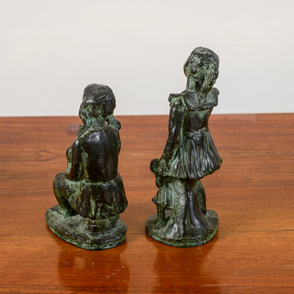 coppia di statuine non numerate di colombini
