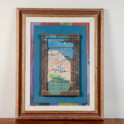 quadro olio su tela Manlio Bacosi tecnica mista