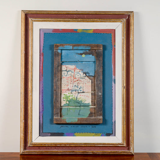 quadro olio su tela Manlio Bacosi tecnica mista