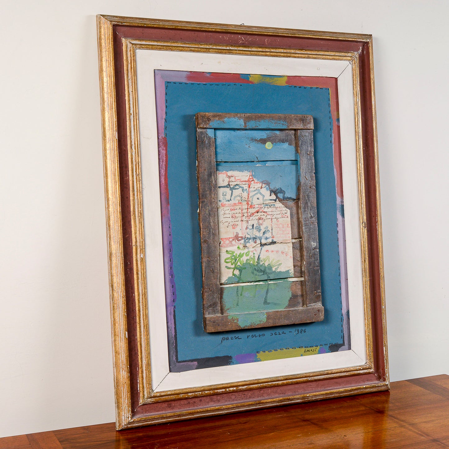 quadro olio su tela Manlio Bacosi tecnica mista