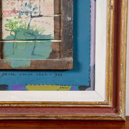 quadro olio su tela Manlio Bacosi tecnica mista