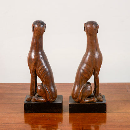 statua coppia di cani decorazioni art deco