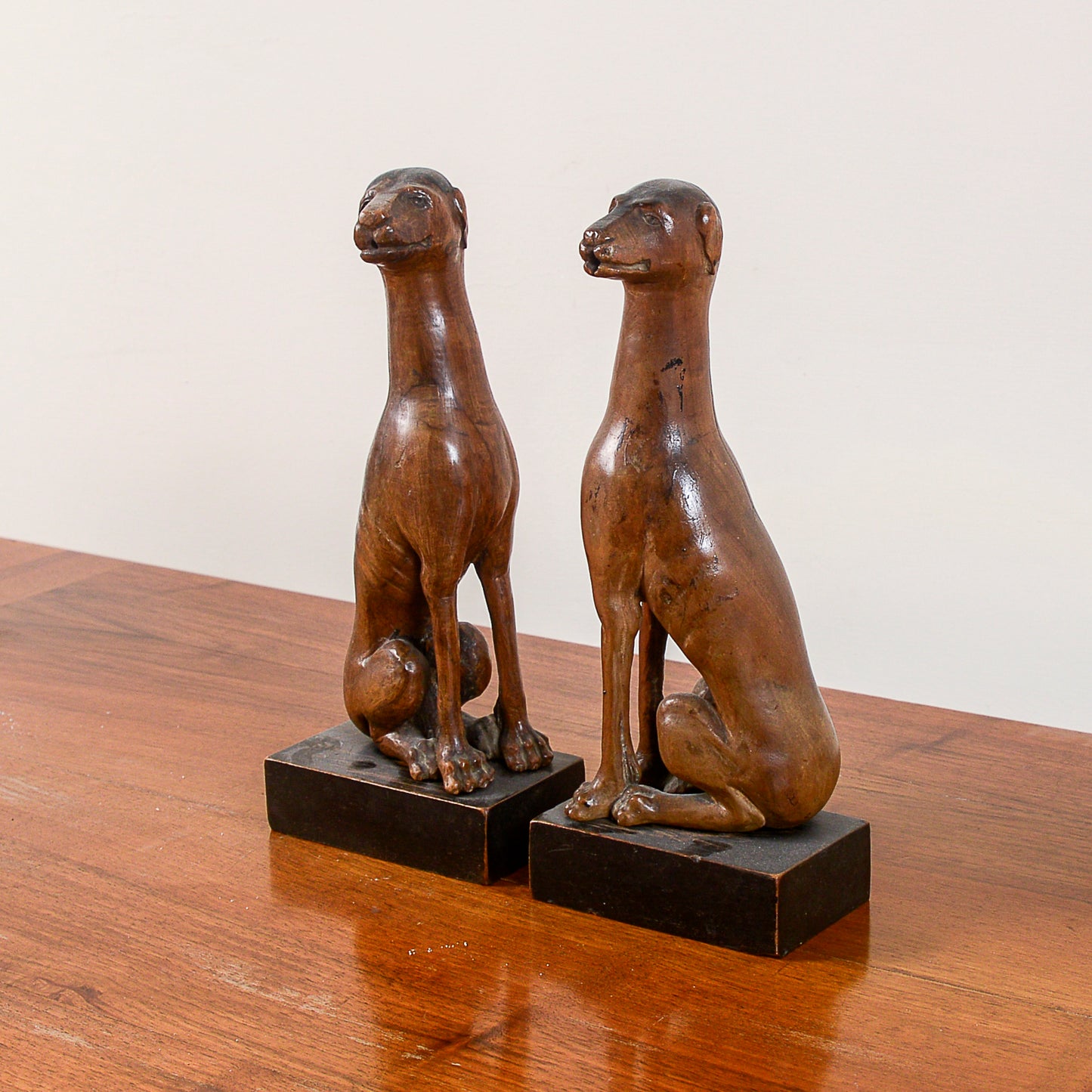 statua coppia di cani decorazioni art deco