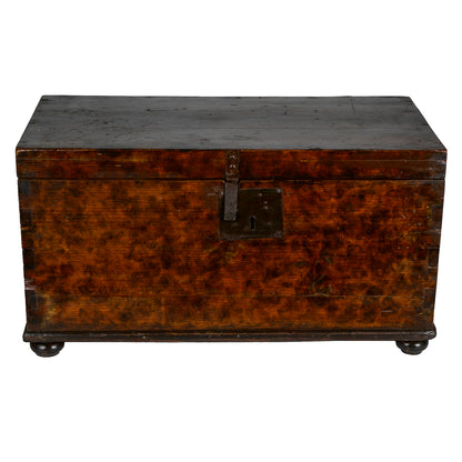 CASSA IN LEGNO MASSELLO MARCHE EPOCA '700