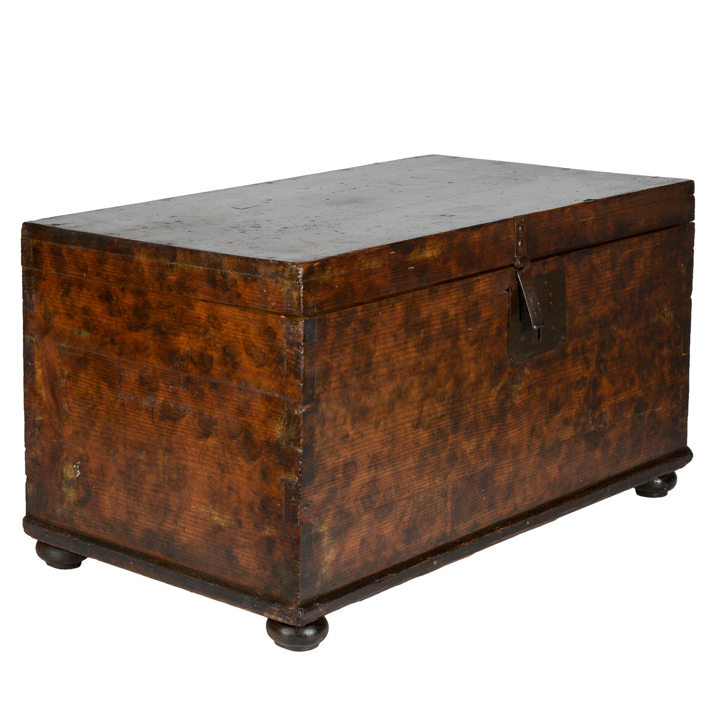 CASSA IN LEGNO MASSELLO MARCHE EPOCA '700