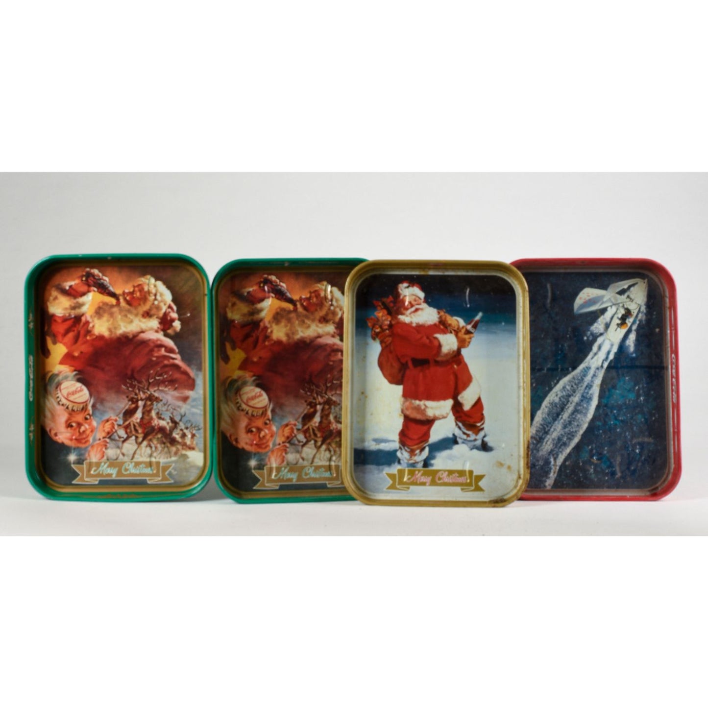 Set vassoi metallici  pubblicitari Italia 1960