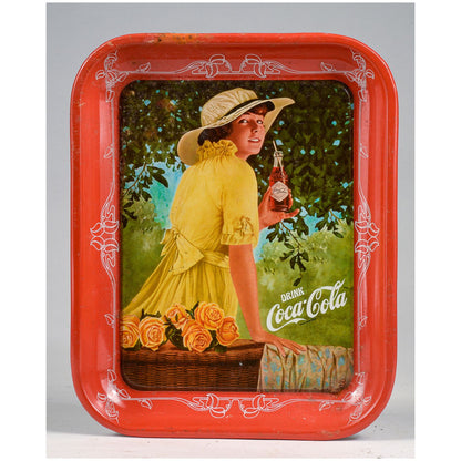 Vassoio in metallo Cocacola vintage 1980