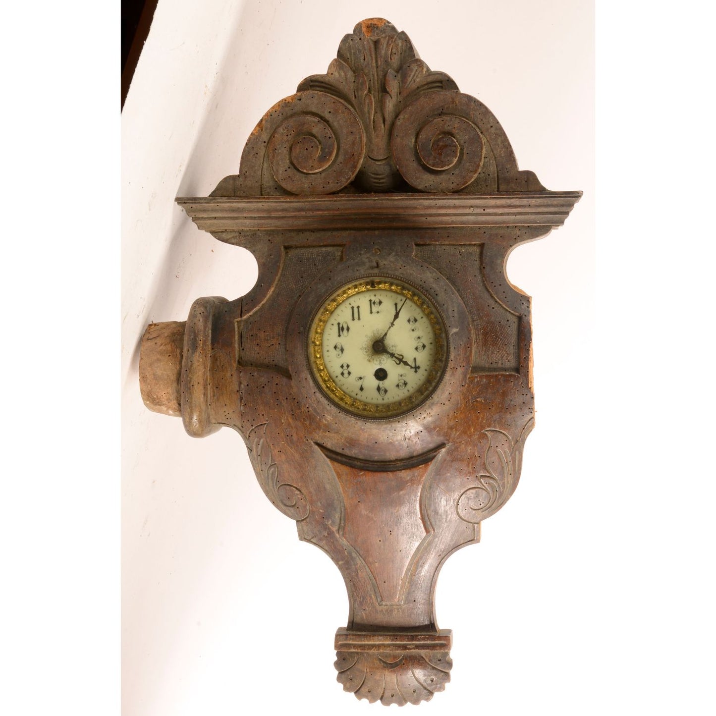Orologio antico da muro epoca fine 800 non funzionante
