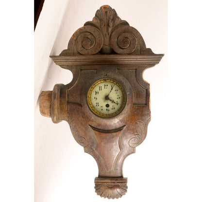 Orologio antico da muro epoca fine 800 non funzionante