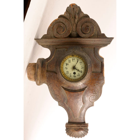 Orologio antico da muro epoca fine 800 non funzionante