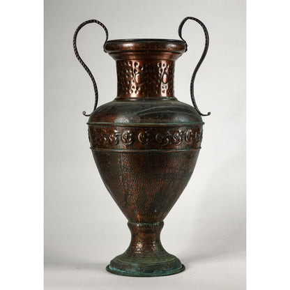 Vaso anfora in rame portaombrelli 1980