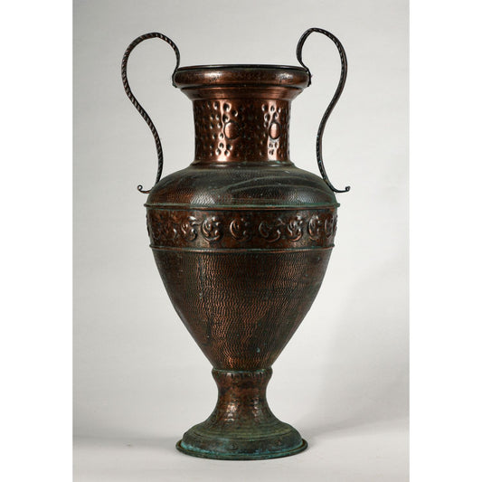 Vaso anfora in rame portaombrelli 1980