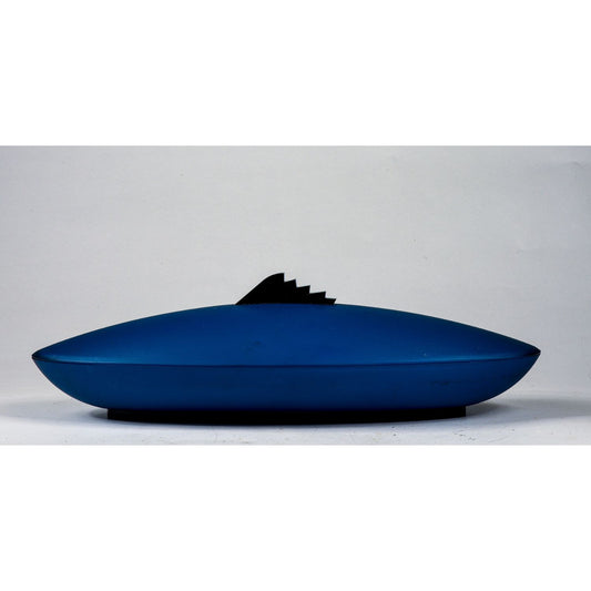 vassoio in plastica ART DECO'  con coperchi raffigura sagoma pesce in plastica con piccoli segni