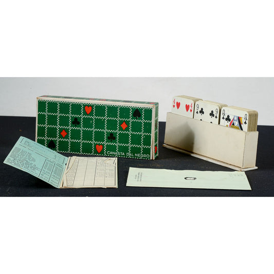 Giocattolo vintage giuoco carte canasta della ditta Dal Negro