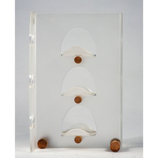 Portabottiglie portatile 6 bottiglie da appoggio design Guzzini plexiglas  anni 2000