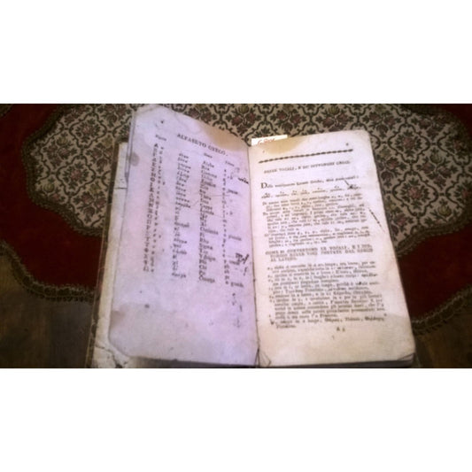 LIBRO PROSODIA PORETTI EPOCA ' 800