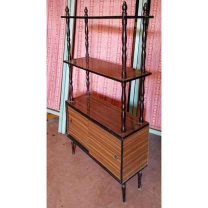 Panca in noce  imbottita con due cuscini a rullo Italia epoca primo 900