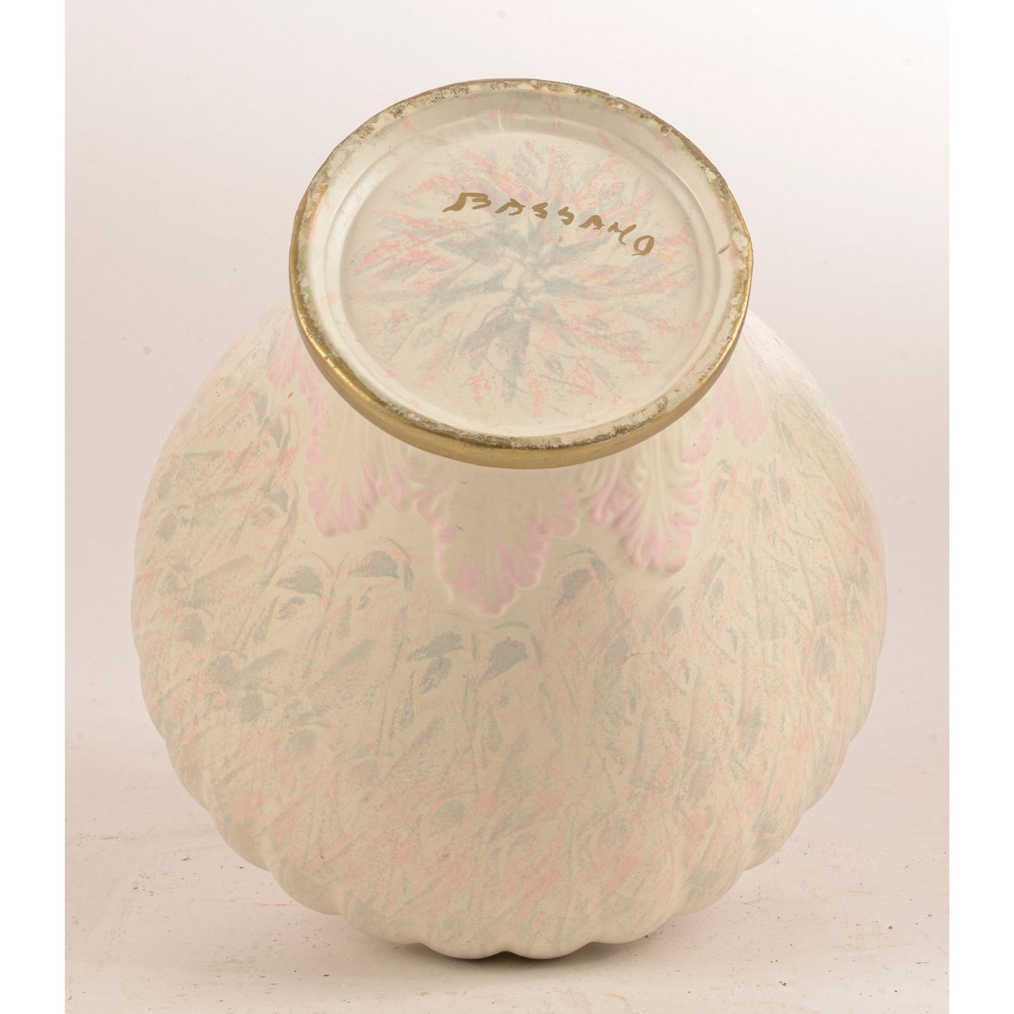 Vaso con coperchio potiche  in ceramica marcato Bassano anni 1980