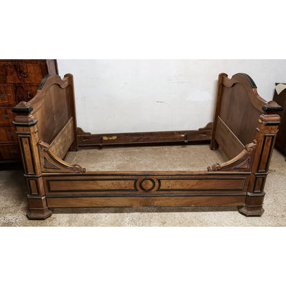 Letto a barca antico  ad una piazza e mezza Francia 1880