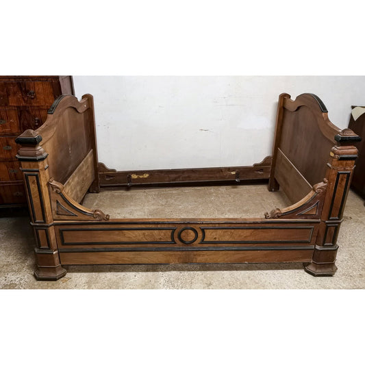 Letto a barca antico  ad una piazza e mezza Francia 1880