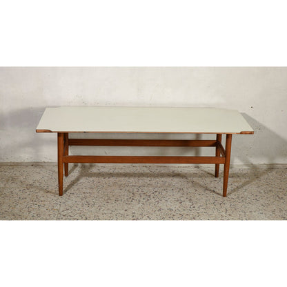 Tavolino da salotto basso bianco vintage Italia 1960