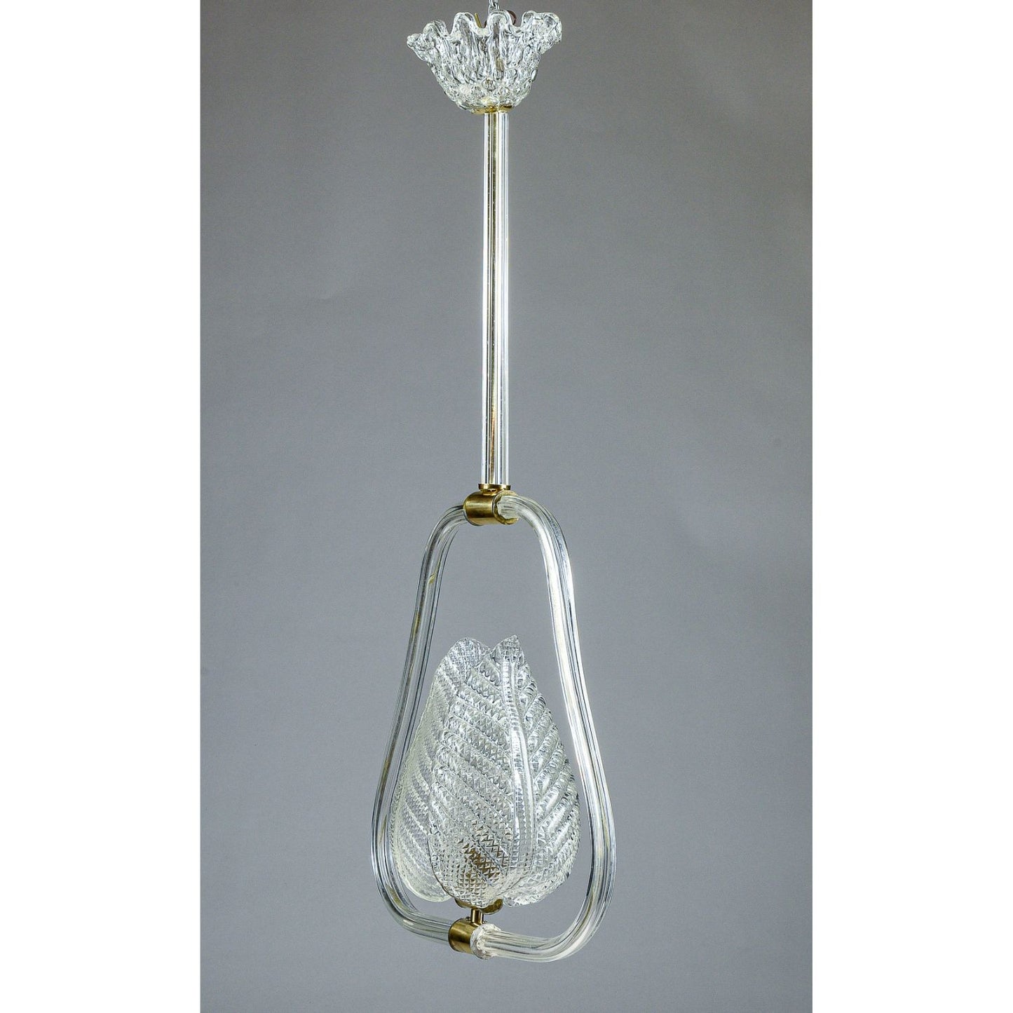 lampadario murano bianco con foglie