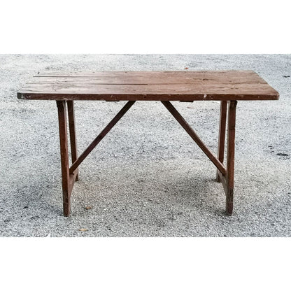 Tavolino rustico antico a capretta epoca 1700