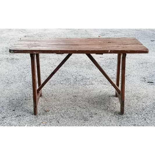 Tavolino rustico antico a capretta epoca 1700