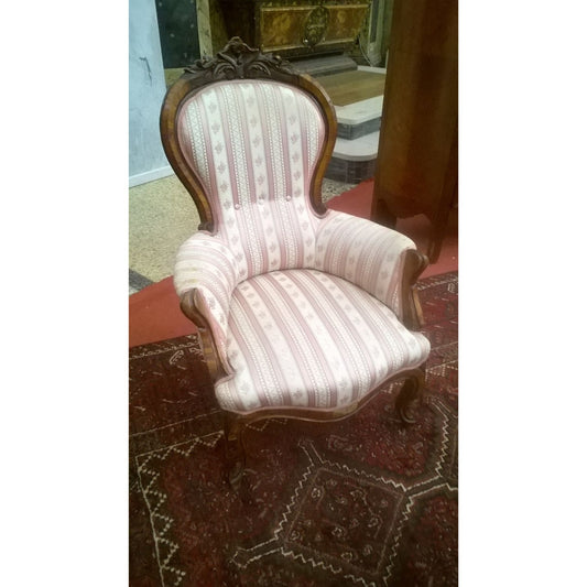 POLTRONA IN NOCE EPOCA LUIGI FILIPPO