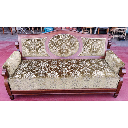 Divano letto  in tessuto damascato Italia epoca Liberty Art Nouveau