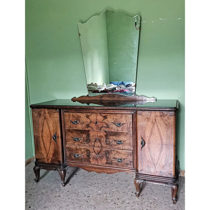 Credenza stile chippendale con specchio Italia 1940