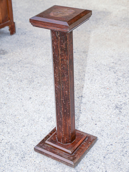Colonna portavaso in legno massello Italia metà del 900