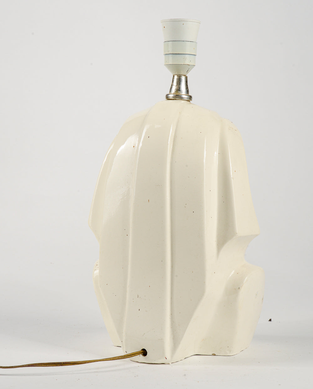 Lampada da tavolo dio egizio faraone con riparazioni 1970