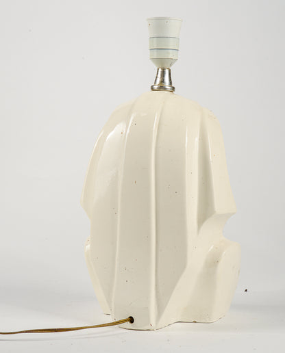 Lampada da tavolo dio egizio faraone con riparazioni 1970