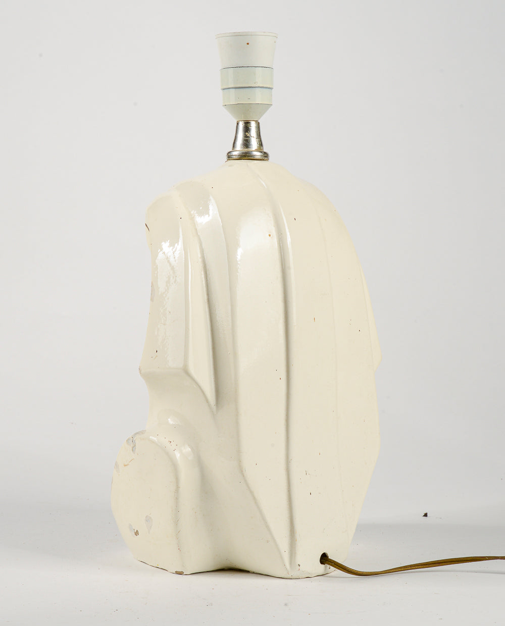 Lampada da tavolo dio egizio faraone con riparazioni 1970